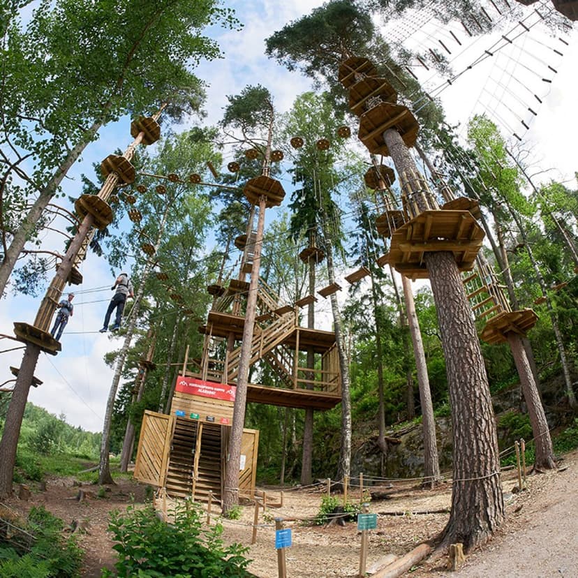 Seikkailua köysiradoilla kahdelle 120+ | Espoo