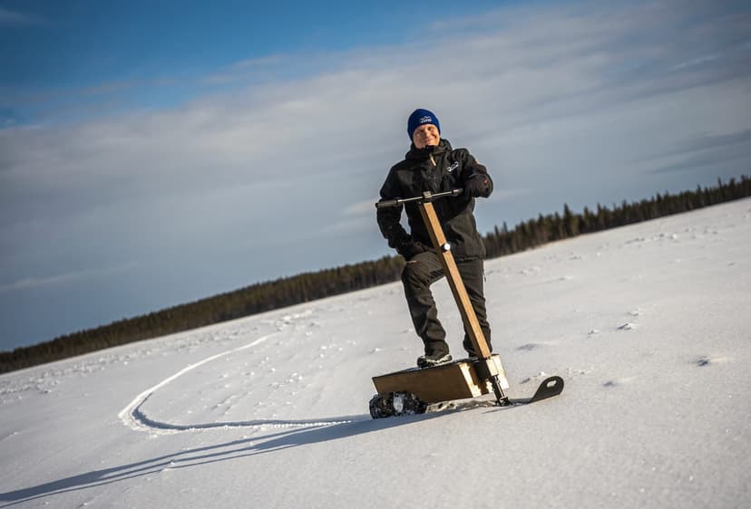 Talviretki sähkölumiskoottereilla kolmelle | Puumala