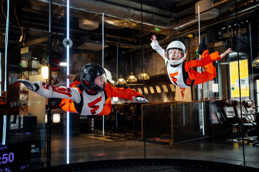 Fööni-vapaalentoelämys kahdelle lapselle | Helsinki